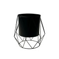 34SNN METAL pot black straight lines D18