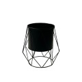 34SNN METAL pot black straight lines D15
