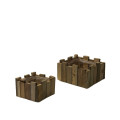 31AHN WOOD tray stripes square set/2