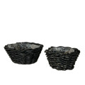 32YSN REED basket oval grey set/2