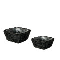 32YSN REED basket square grey set/2