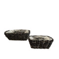 32YSN REED basket tectangle grey set/2