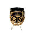 36LDN REED& ZINC pot on foot natural H28