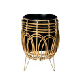 36LDN REED& ZINC pot on foot natural H34