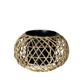 36LDN REED& ZINC pot small black H18