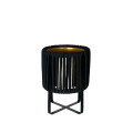 36LDN ZINC pot gold frame black H29