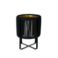 36LDN ZINC pot gold frame black H39