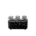 35SQN ZINC flower frame bl 3 glasses H10