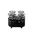 35SQN ZINC flower frame bl 3 glasses H7