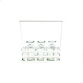 35SQN ZINC shelf 3 glasses white
