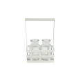 35SQN ZINC shelf 2 glasses white
