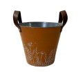 35SQN ZINC bucket orange w white H25