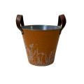 35SQN ZINC bucket orange w white H21