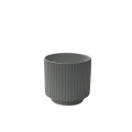 40LCN CERAMIC pot ridge white mat S