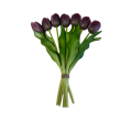 65ZLN SILK FLOWER 7 headed tulip purple
