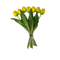 65ZLN SILK FLOWER 7 headed tulip yellow