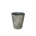 43WJN CEMENT pot grey circles H17