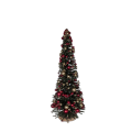 45SHN CONE xmas tree, red green&gold H40