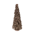 45SHN WOOD xmas tree, champagne H50
