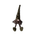 63DLN TEXTILE gnome sitting green H58