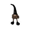 63DLN TEXTILE gnome sitting black H58