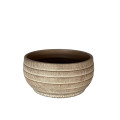 PSVE2 LIGHT GOLD bowl D29 H14