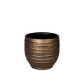PSVE2 DARK GOLD pot D20 H18