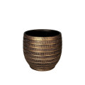 PSVE2 DARK GOLD pot D28 H26