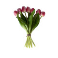 65ZLN SILK FLOWER 7headedtulipwhite/pink