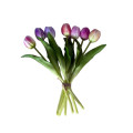 65ZLN SILK FLOWER 7 headed tulip pastel