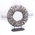 %70HZN CANDLEHOLDER Wreath stand grey