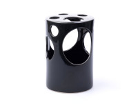 %68CFB CERAMIC HOLES vase cyl. green H20