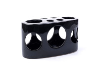 %68CFB CERAMIC HOLES bowl oval blackH16.
