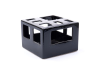 %68CFB CERAMIC HOLES pot cube green H18
