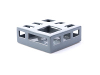 %68CFB CERAMIC HOLES bowl square greyH7