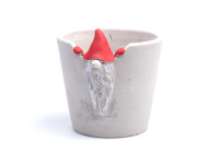 %71CBB CEMENT XMAS Pot dwarf D14.5 H15