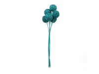 %30LFU WOODEN DECO ball on stick blue