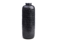 %PMTR1 SHINNY (2) vase dark grey H40 D15