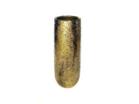 PMTA5 ANTIQUE GOLD/BLACK Vase H45 D14