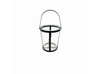 85SQK ZINC candle holder 1 h. black H21
