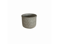 25GML CEMENT braided pot grey D21