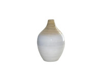 85CDL BAMBOO vase bulb lightbrown/wh H45