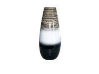 85CDL BAMBOO vase wide neck bl/wh/br H52