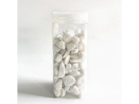 40NKK PEBBLES white 8-12mm 750gr