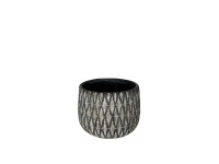 88JCK CERAMIC pot checkered pattern H15