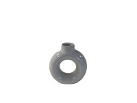 86CYK CERAMIC vase (12) round hole grey