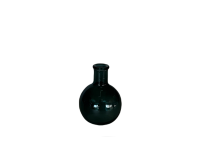 89JSK GLASS vase bulb blue H10.6