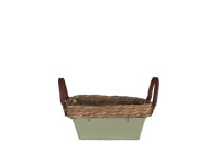 29QXE ZINC bucket rectangle grey H9
