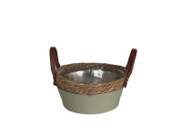 29QXE ZINC bucket round grey D21