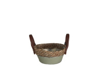29QXE ZINC bucket round grey D17